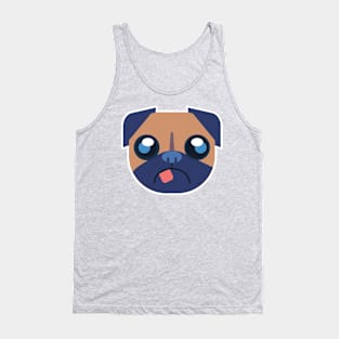 funny pug Tank Top